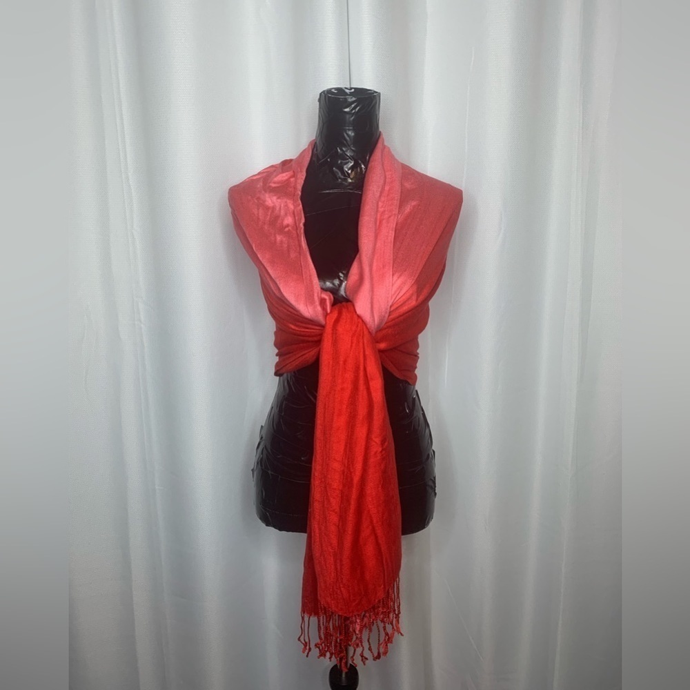 Two Toned Red shawl by Kendal & James